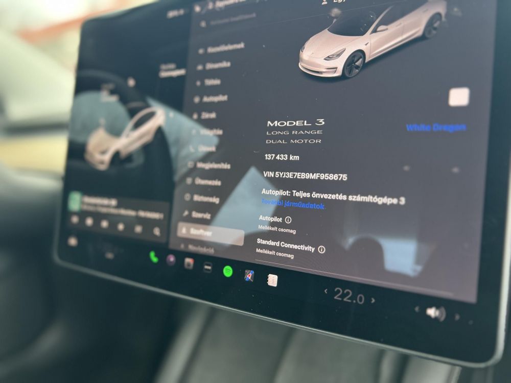 TESLA MODEL 3 Long Range AWD (Automata) 500km-es hatótáv. mátrix LED. garanciális. hőszívattyú. 4 évszakos gumik!