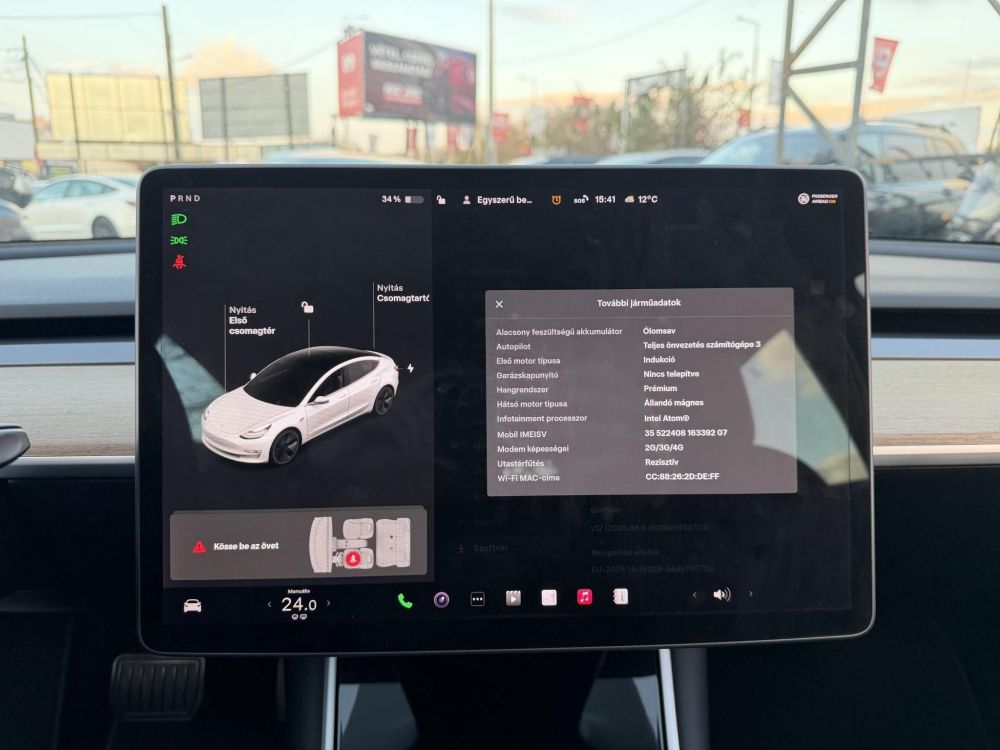 TESLA MODEL 3 Long Range AWD (Automata) Azonnal elvihető. Magyar rendszámos!