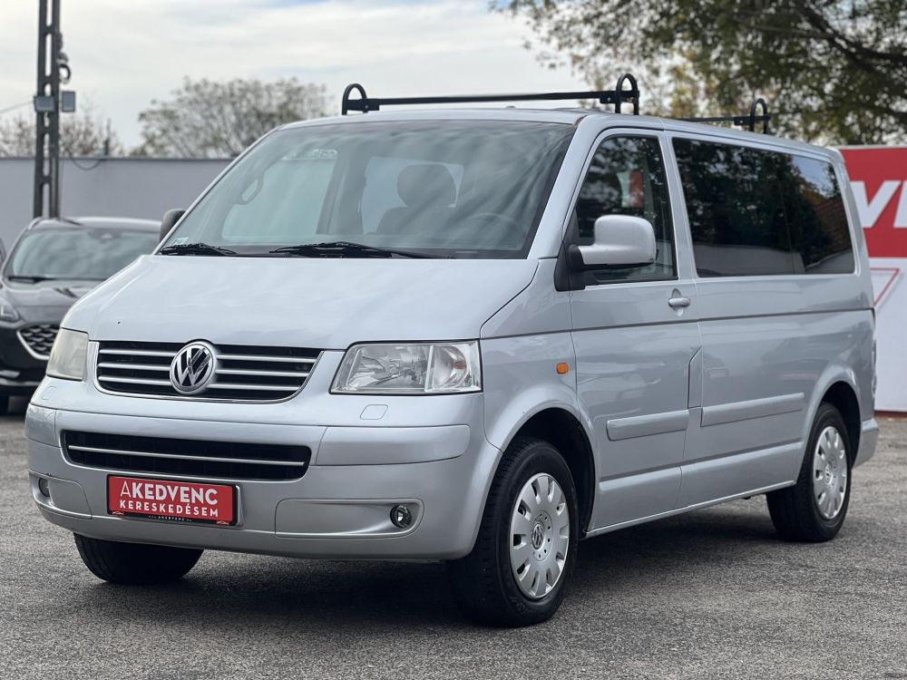 VOLKSWAGEN TRANSPORTER 2.5 TDI Mixto 'D.kab' AXE motorkód. 2.1T vonóhorog. klíma. tetőcsomagtartó. 2 gyári kulcs!