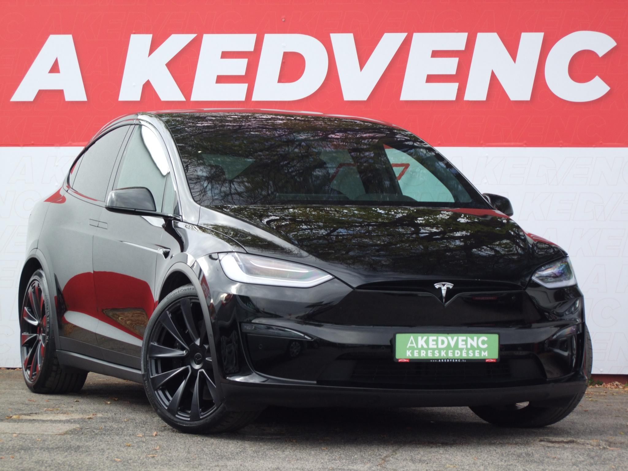 TESLA MODEL X Plaid (Automata) (6 személyes ) 1020 Lóerő. TRIPLE BLACK. a legjobb áron!