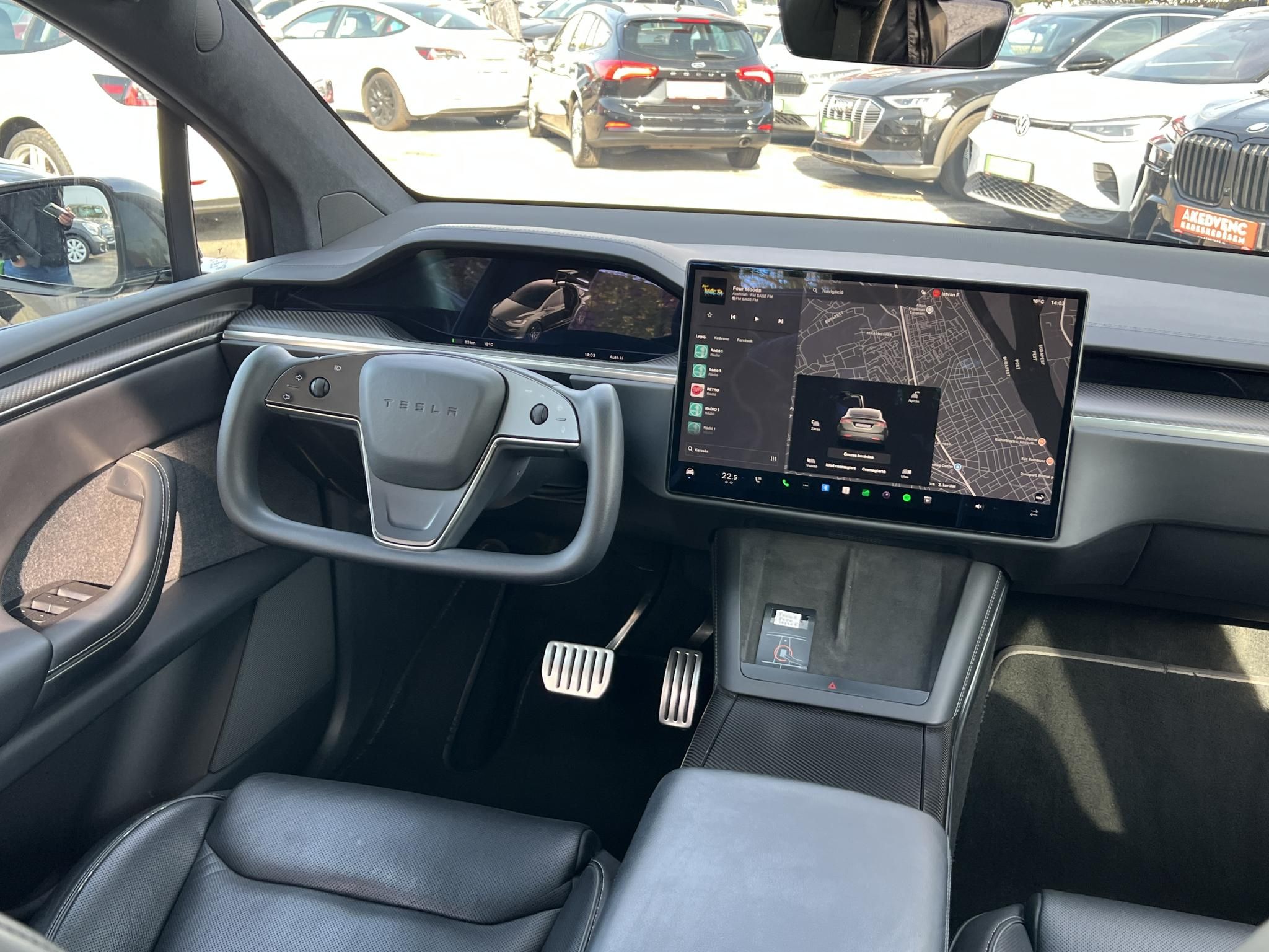 TESLA MODEL X Plaid (Automata) (6 személyes ) 1020 Lóerő. TRIPLE BLACK. a legjobb áron!