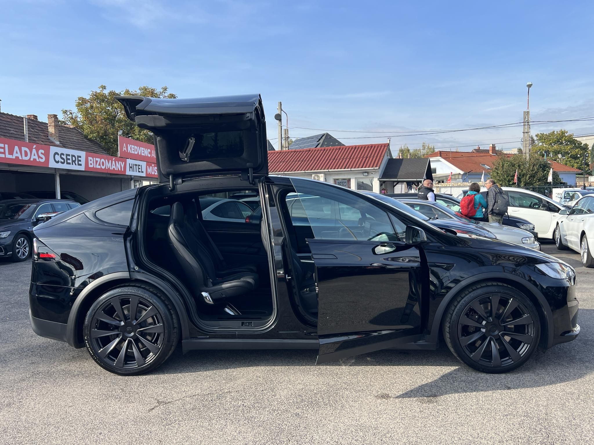 TESLA MODEL X Plaid (Automata) (6 személyes ) 1020 Lóerő. TRIPLE BLACK. a legjobb áron!