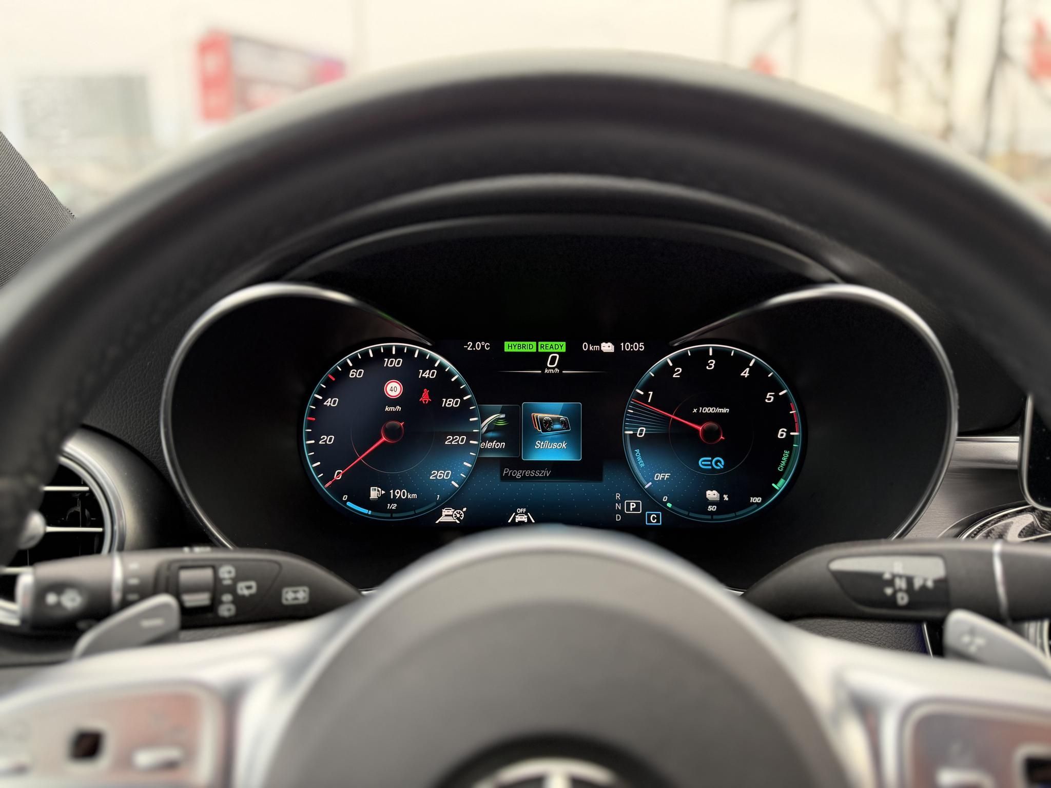 MERCEDES-BENZ C 300 T de EQ Power 9G-TRONIC AMG+karbon csomag. 88e km Burmester. teljes kerámia bevonat. ZÖLD rendszám