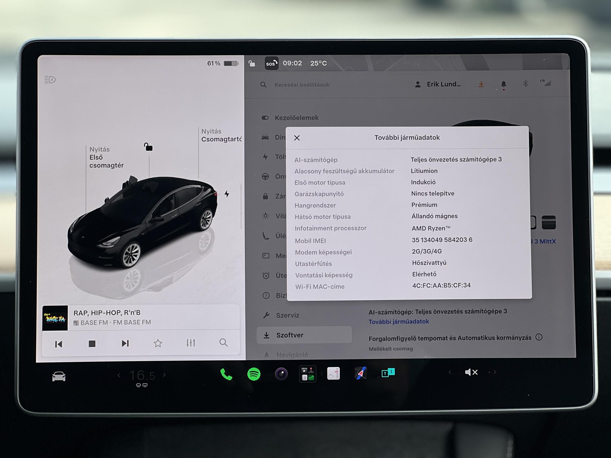 TESLA MODEL 3 Long Range AWD (Automata) V.horog. Ryzen. mátrix LED. 560km hatótáv. 2031-ig garanciális!
