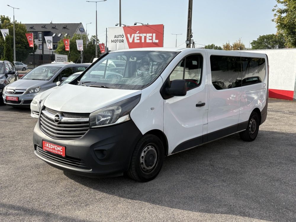 OPEL VIVARO 1.6 CDTI L1H1 2.7t Start-Stop Euro 6 (9 személyes) M.o.-i. 1.tul. Tempomat Klíma Tolatóradar