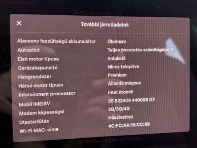 TESLA MODEL 3 Long Range AWD (Automata) mátrix LED. garanciális. höszivattyú. premium hifi. 500km-es hatótáv!