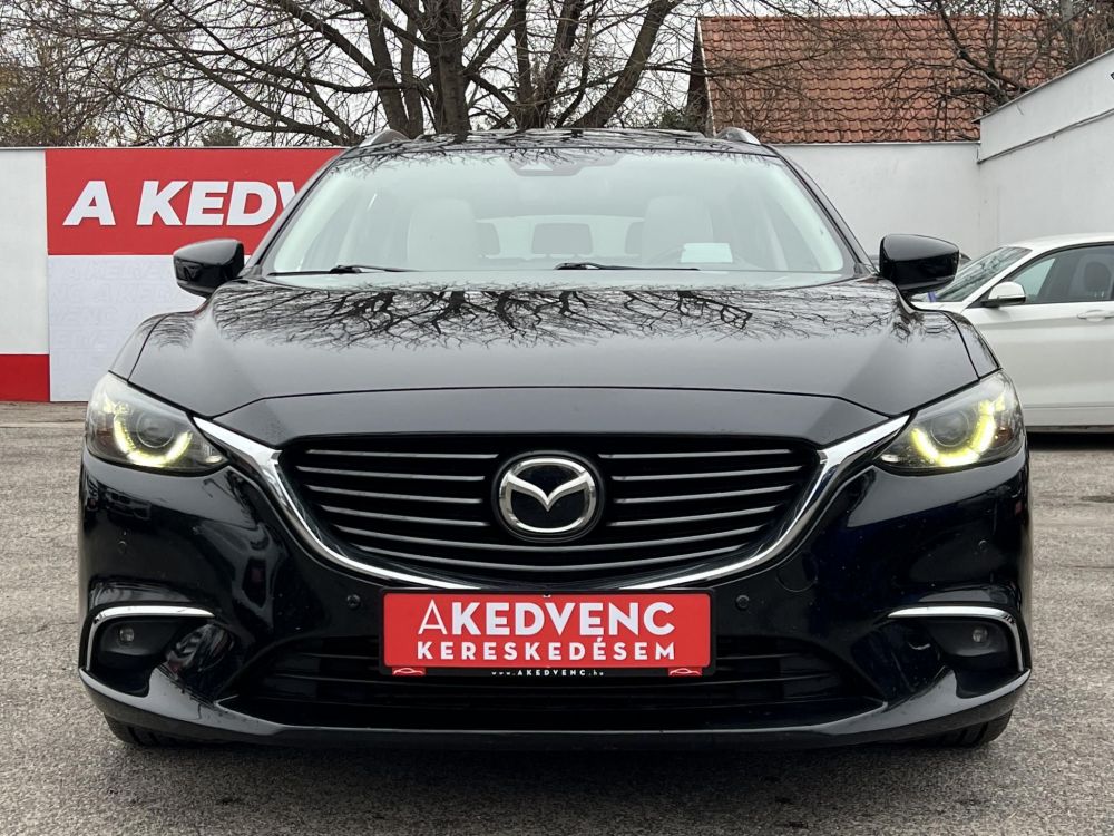 MAZDA 6 Sportkombi 2.2 CD Revolution Top (Automata) Sávtartó Head-up Napfénytető Fehér bőr Tolatókamera F1 Váltó!