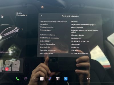 TESLA MODEL 3 Standard Range Plus Aut 114e km. garanciális. premium hifi. GYÖNYÖRŰ állapot!