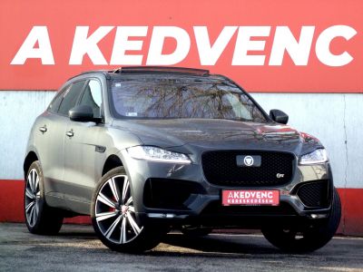 JAGUAR F-PACE 3.0 TDV6 First Edition AWD (Automata) LED Távtartó Holttér HUD Panoráma Meridian Barna bőr Vonóhorog!