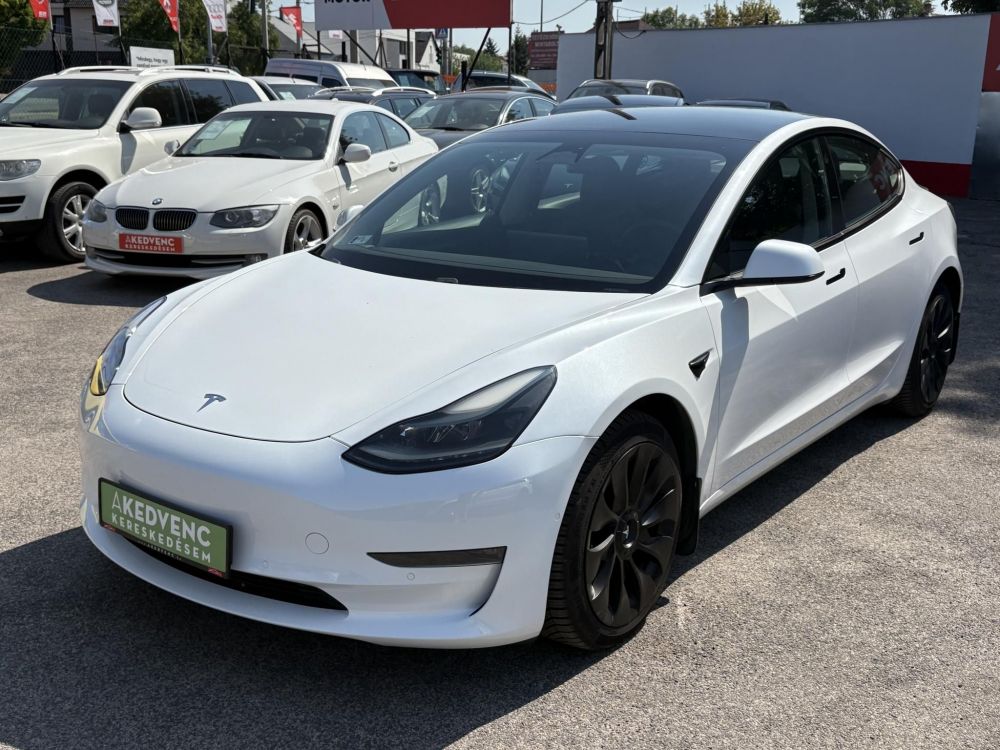 TESLA MODEL 3 Long Range AWD (Automata) 500km-es hatótáv. mátrix LED. garanciális. hőszívattyú. 4 évszakos gumik!