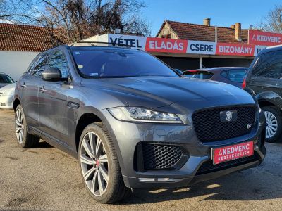 JAGUAR F-PACE 3.0 TDV6 First Edition AWD (Automata) LED Távtartó Holttér HUD Panoráma Meridian Barna bőr Vonóhorog!