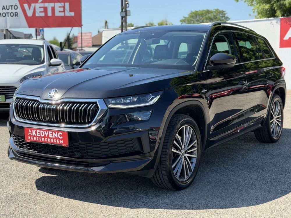 SKODA KODIAQ 2.0 TDI SCR L&K DSG 128e km. LED fényszórók. memória. vonóhorog. 360 kamera. CANTON hifi!