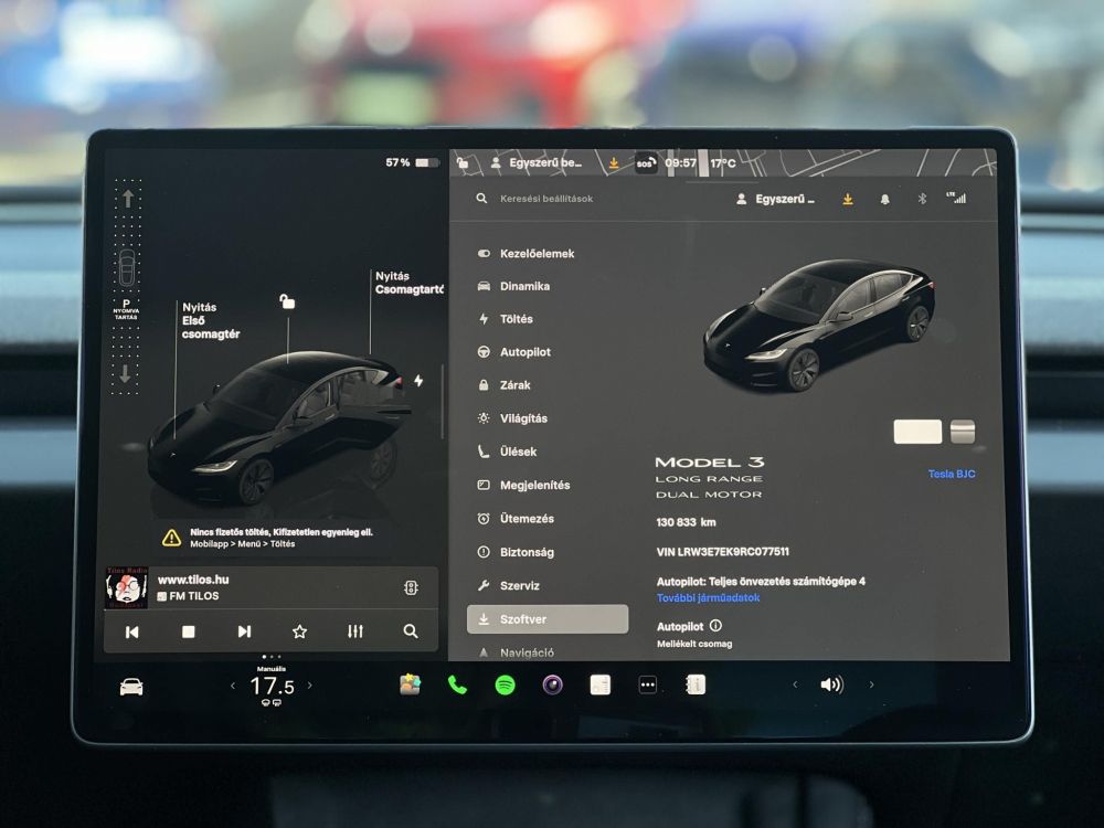 TESLA MODEL 3 Long Range AWD (Automata) HIGHLAND 130e km. AMD Ryzen. hőszivattyú. akár 600km hatótáv!