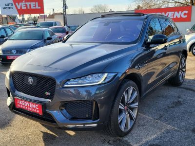 JAGUAR F-PACE 3.0 TDV6 First Edition AWD (Automata) LED Távtartó Holttér HUD Panoráma Meridian Barna bőr Vonóhorog!