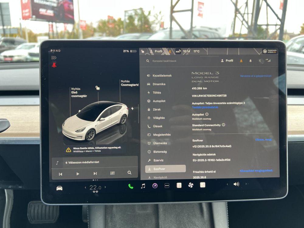 TESLA MODEL 3 Long Range AWD (Automata) FACELIFT. hőszivattyú. premium hifi. mátrix LED!