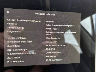 TESLA MODEL 3 Standard Range Plus Aut 101e km. facelift. garanciális. mátrix LED. höszivattyú!