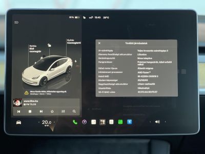 TESLA MODEL 3 Standard Range Plus Aut LFP akku. AMD Ryzen. hőszivattyú. 2030-ig garanciális!