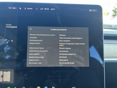 TESLA MODEL 3 Standard Range Plus Aut 96e km. mátrix LED. hőszivattyú. prémium hifi. garanciális!