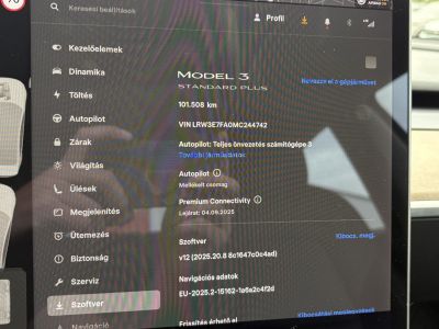 TESLA MODEL 3 Standard Range Plus Aut 101e km. facelift. garanciális. mátrix LED. höszivattyú!