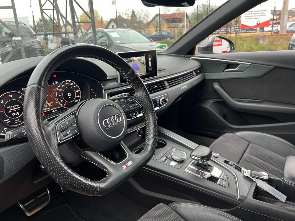 AUDI A4 Avant 3.0 TDI Sport quattro Tiptronic ic S-line LED Virtual Cockpit Távtartó Memória Kamera Vonóhorog Szervizelt!