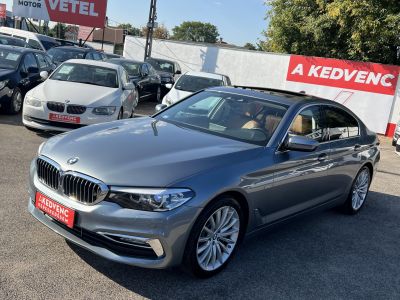 BMW 530i (Automata) Luxury 124e km. Magyarországi Napfénytető Adaptív LED Profnavi Barna bőr Keyless