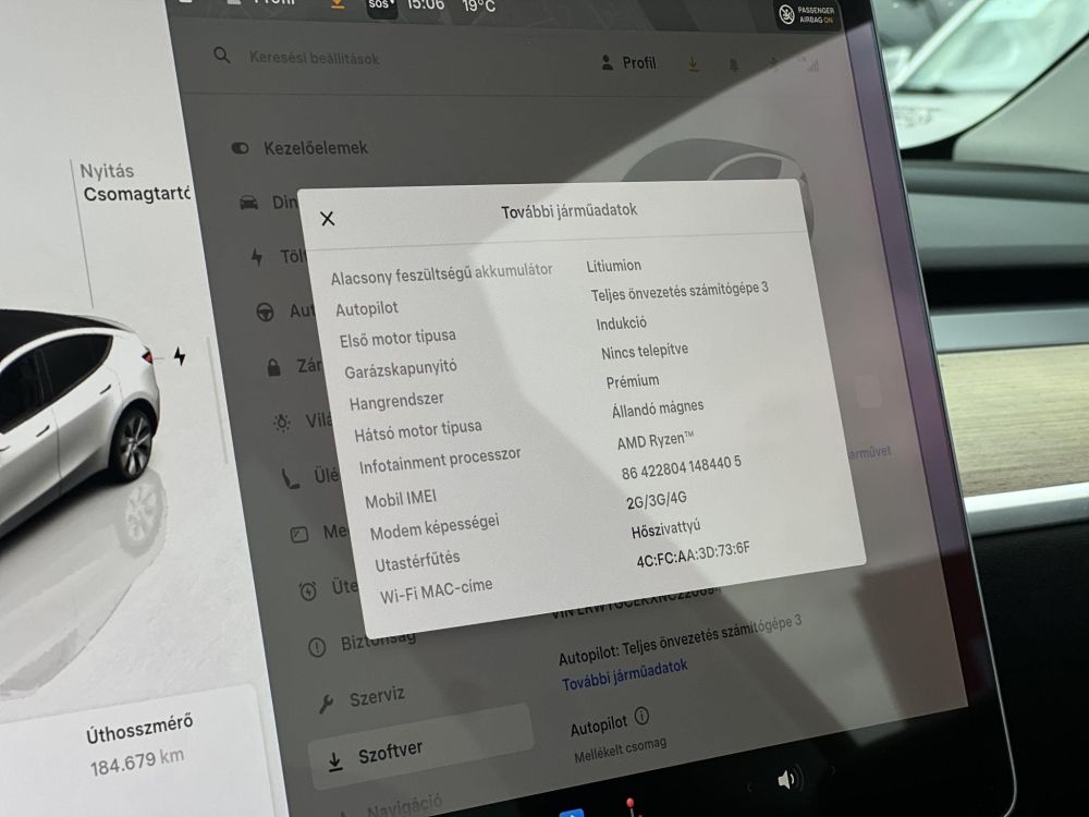 TESLA MODEL Y Long Range AWD (Automata) AMD Ryzen. hőszivattyú. mátrix LED. premium hifi