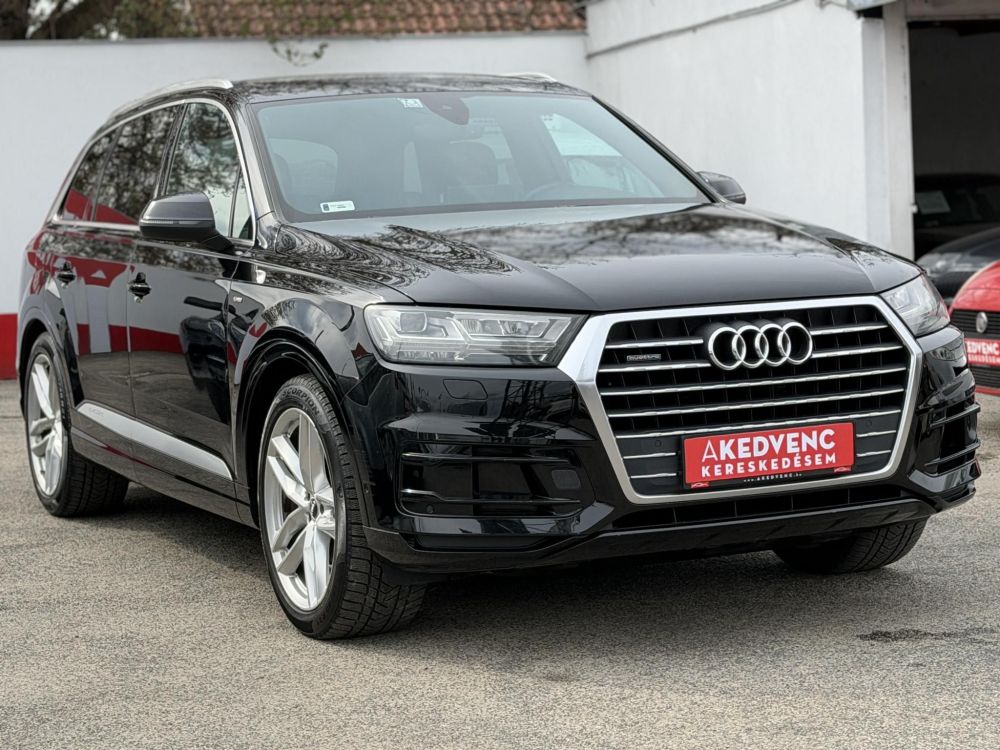 AUDI Q7 3.0 V6 TDI quattro Tiptronic ic [7 személy] 7 személy! Sérülésmentes. S-line M.o.-i. BOSE. virtual cockpit. kamera. keyless.
