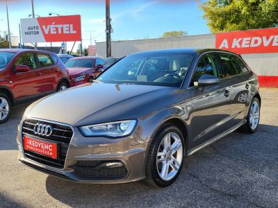 AUDI A3 Sportback 1.6 TDI Sport S-tronic S-line Bi-xenon Panoráma Navi Tempomat Ülésfűtés B&0