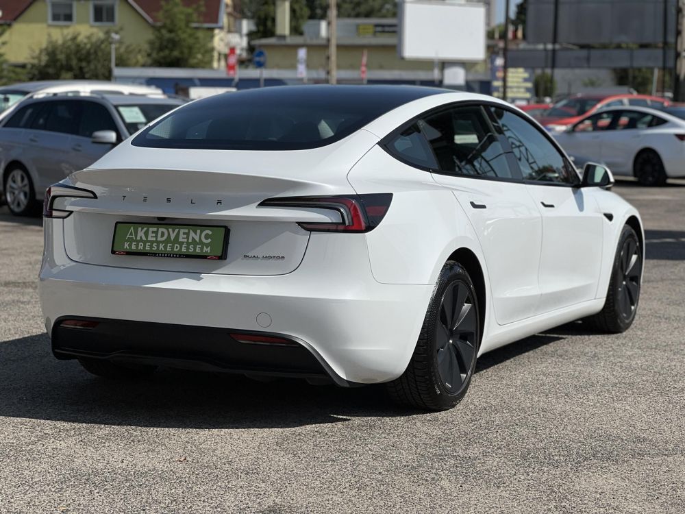 TESLA MODEL 3 Long Range AWD (Automata) HIGHLAND 67e km. AMD Ryzen. mátrix LED. ülésszellőztetés. 2032-ig garanciális!