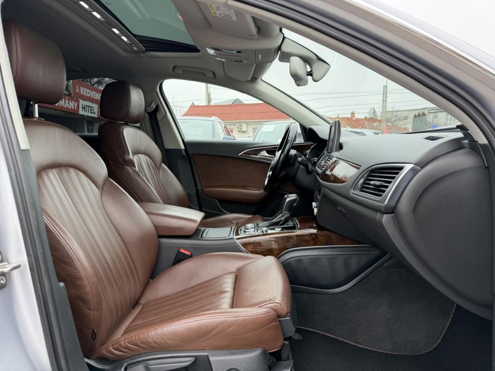 AUDI A6 3.0 V6 TDI quattro S-tronic Napfénytető Távtartó Carplay Barna bőr Friss olaj szerviz. Vezérlés cserélve!