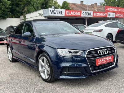 AUDI A3 Limousine 2.0 TDI Sport quattro S-tronic S-line 48e km. LED Napfénytető Virtual Cockpit Távtartó Ülésfűtés