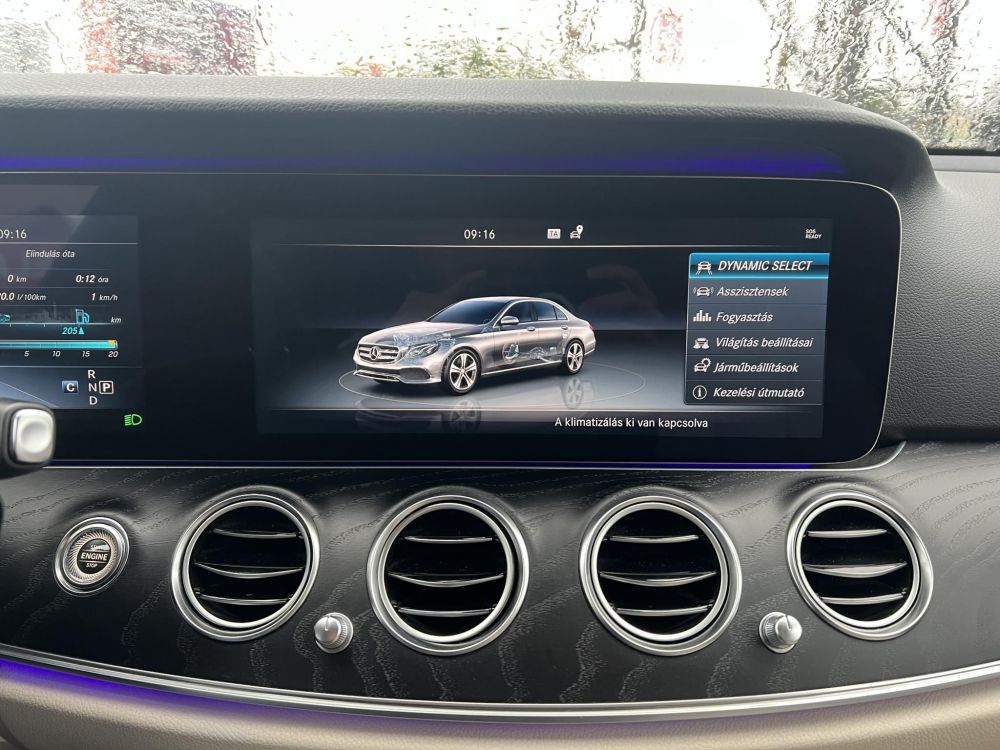 MERCEDES-BENZ E 220 d 9G-TRONIC 134e km. MAGYARORSZÁGI/WIDESCREEN/LED/KAMERA/CARPLAY!