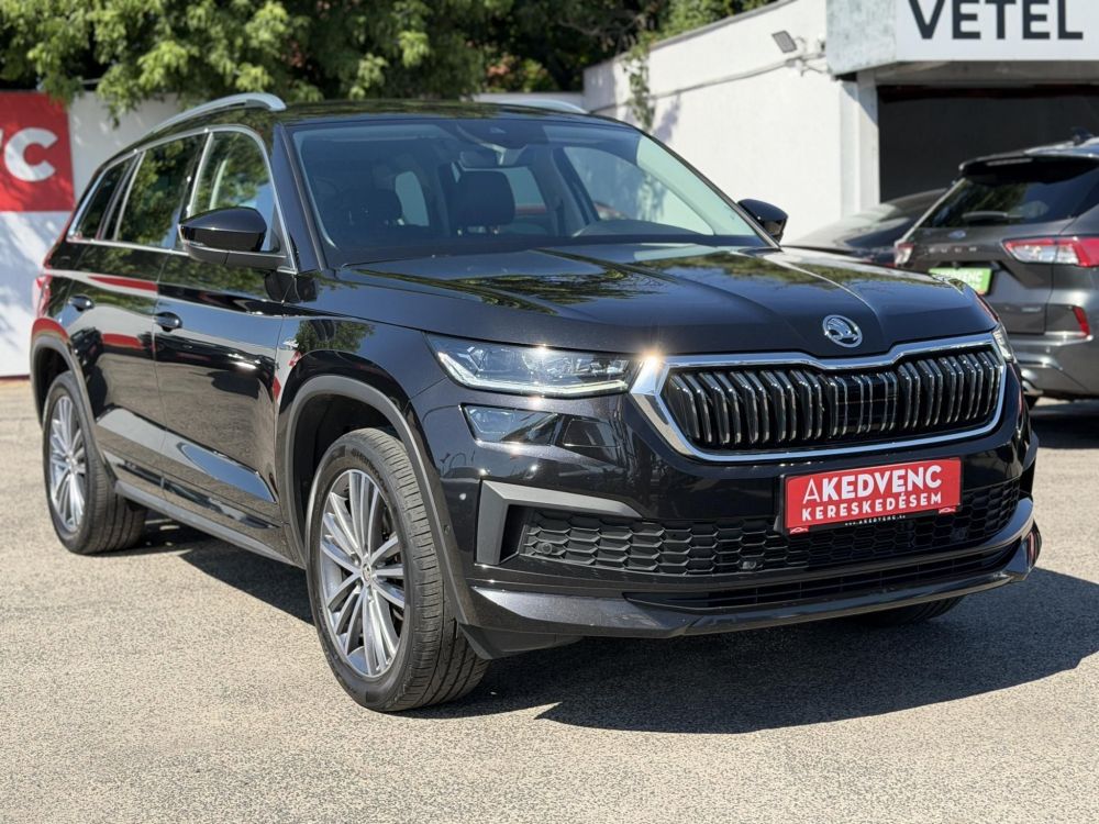 SKODA KODIAQ 2.0 TDI SCR L&K DSG 128e km. LED fényszórók. memória. vonóhorog. 360 kamera. CANTON hifi!