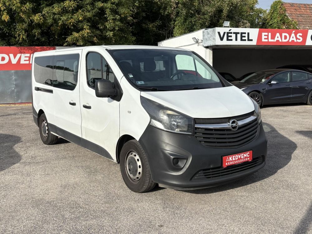 OPEL VIVARO 1.6 CDTI L1H1 2.7t Start-Stop Euro 6 (9 személyes) M.o.-i. 1.tul. Tempomat Klíma Tolatóradar