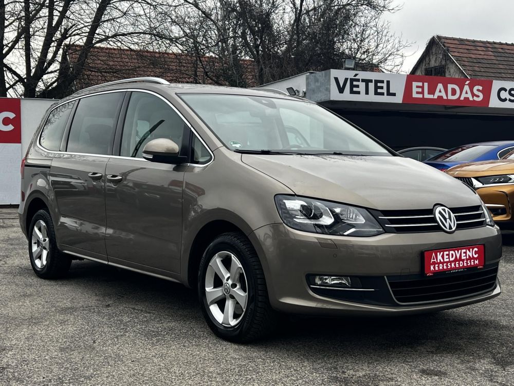 VOLKSWAGEN SHARAN 2.0 TDI BMT SCR Highline 4Motion DSG Egyedülálló szépség! Vaj bőr. tető. 4x4. 158e km+sok extra