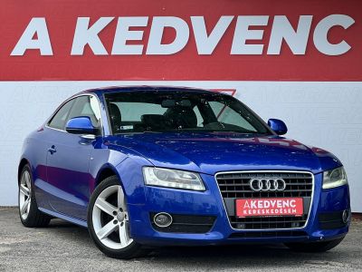 AUDI A5 Coupé 2.0 T FSi S-line 163e km. sérülésmentes. téli-nyári gumi. dokumentált előélet!