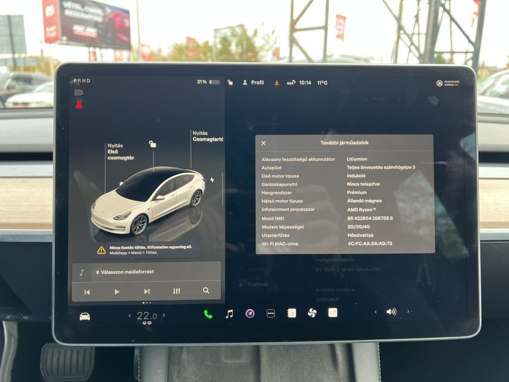 TESLA MODEL 3 Long Range AWD (Automata) FACELIFT. hőszivattyú. premium hifi. mátrix LED!