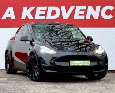 TESLA MODEL Y Performance AWD (Automata) 49e km. ÁFÁS! AMD Ryzen. garanciális. premium hifi. vonóhorog!