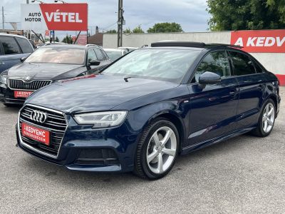 AUDI A3 Limousine 2.0 TDI Sport quattro S-tronic S-line 48e km. LED Napfénytető Virtual Cockpit Távtartó Ülésfűtés