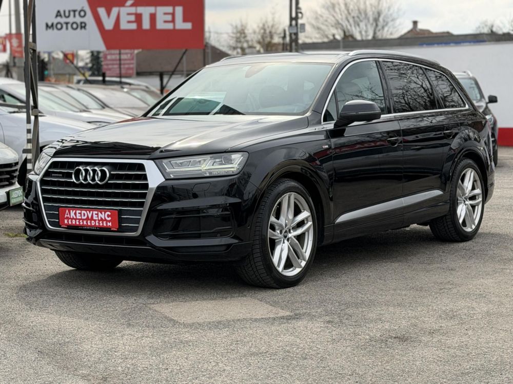 AUDI Q7 3.0 V6 TDI quattro Tiptronic ic [7 személy] 7 személy! Sérülésmentes. S-line M.o.-i. BOSE. virtual cockpit. kamera. keyless.