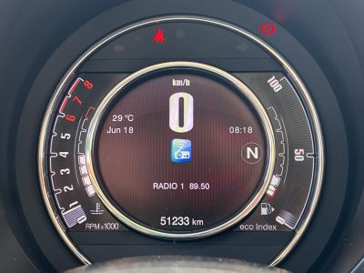 FIAT 500 500C 1.2 8V Lounge Dualogic Magyarországi. Gyári fényezés. Végig vezetett szervizkönyv! 51e km!