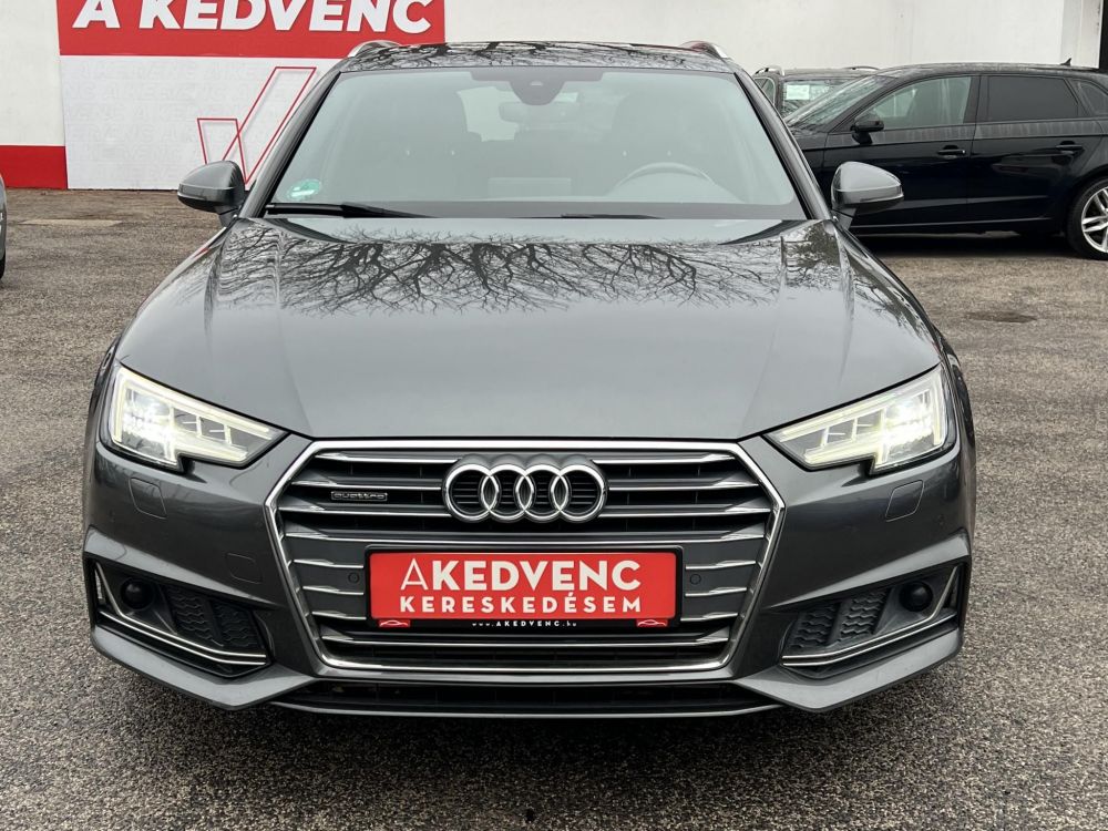 AUDI A4 Avant 3.0 TDI Sport quattro Tiptronic ic S-line LED Virtual Cockpit Távtartó Memória Kamera Vonóhorog Szervizelt!