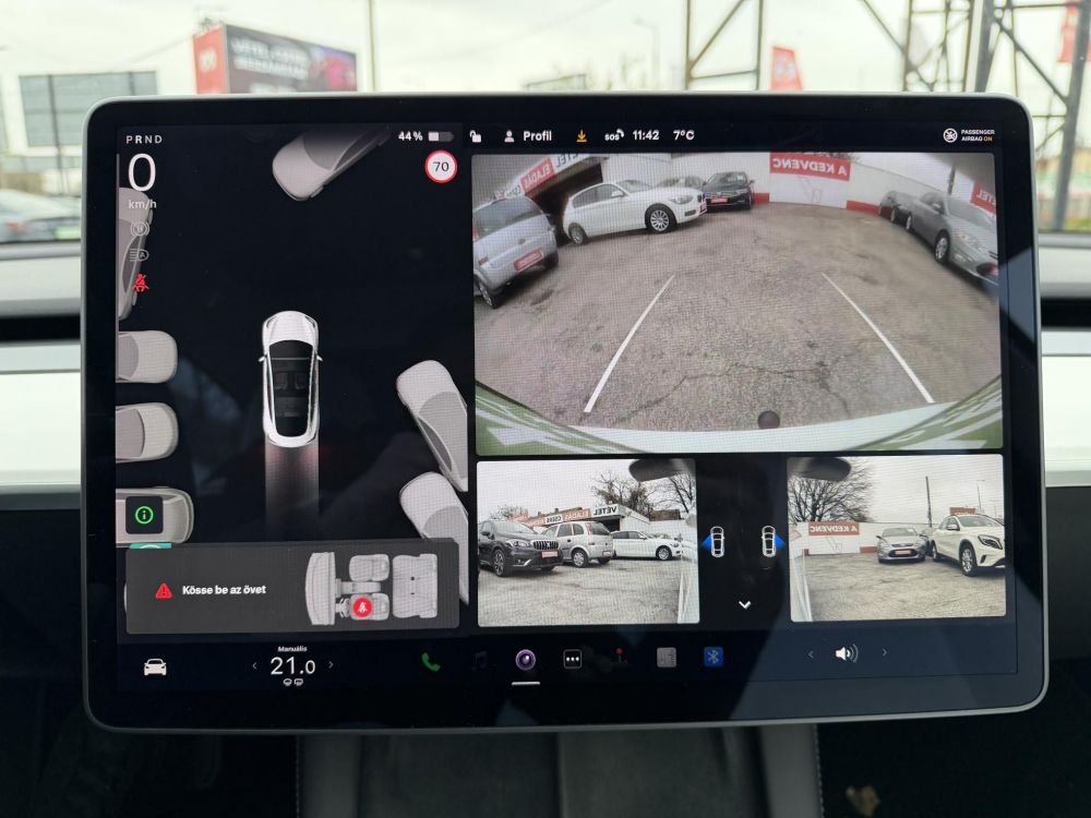 TESLA MODEL 3 Long Range AWD (Automata) FSD. FEHÉR BELSŐ. Perf BOOST. garanciális. hőszivattyú. vonóhorog!