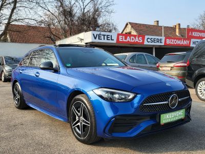 MERCEDES-BENZ C-OSZTÁLY C 300 e T 9G-TRONIC Plug-in hybrid AMG csomag. Burmester. memória. 100km-es elektromos hatótáv!
