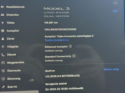 TESLA MODEL 3 Long Range AWD (Automata) mátrix LED. höszivattyú. garanciális. premium hifi. 500km-es hatótáv!