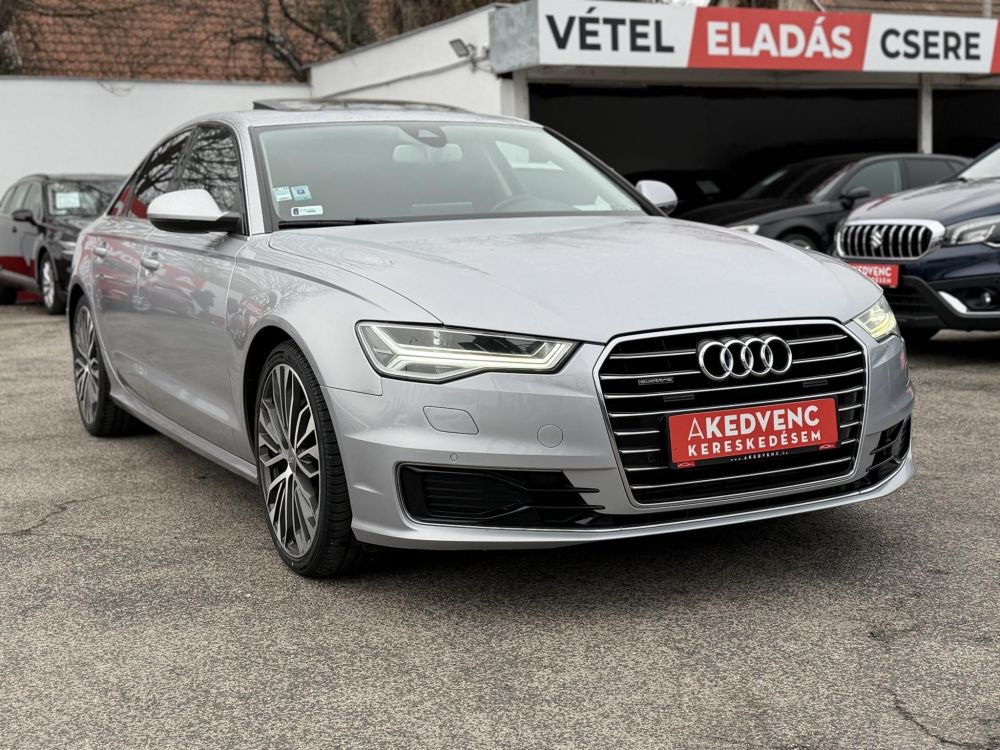 AUDI A6 3.0 V6 TDI quattro S-tronic Napfénytető Távtartó Carplay Barna bőr Friss olaj szerviz. Vezérlés cserélve!