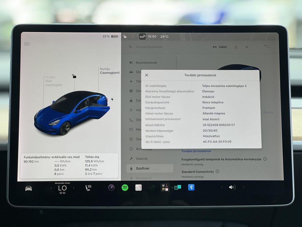 TESLA MODEL 3 Long Range AWD (Automata) 90e km. mátrix LED. hőszivattyú. garanciális!