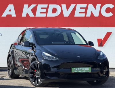 TESLA MODEL Y Performance AWD (Automata) 95e km. AMD Ryzen. hőszivattyú. mátrix LED. 2030-ig garanciális!