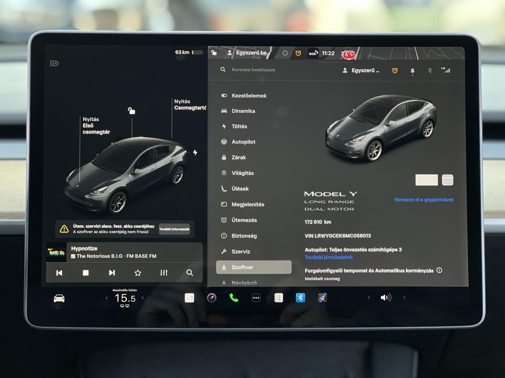 TESLA MODEL Y Long Range AWD (Automata) mátrix LED. hőszivattyú. prémium hifi. garanciális!