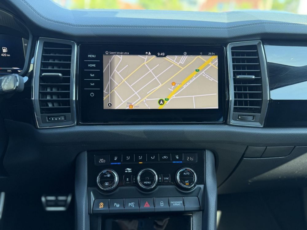 SKODA KODIAQ 2.0 TDI SCR L&K DSG 128e km. LED fényszórók. memória. vonóhorog. 360 kamera. CANTON hifi!